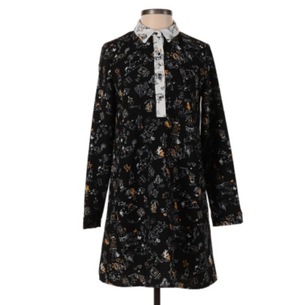 Zara black shirt dress